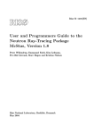 User and Programmers Guide to the Neutron Ray-Tracing