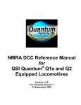 Quantum Q1a and Q2 DCC Reference Manual Ver. 4.4.0