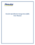 Results QuickBooks Integration (QBI) User Manual - Results