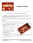 OWNER`S MANUAL - Molten Voltage