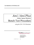 AMI Monitor Bench Test Procedure and Certification