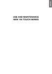 Use AnD MAinTenAnCe neW 105 TOUCh seRies