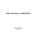 IOM-2 INTERFACING ON THE TMS320C54x