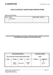 FIELD COUPLING TESTER USER INSTRUCTIONS - Digi-Key