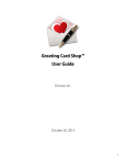 Greeting Card Shop™ User Guide