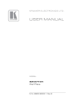 Kramer WP-577VH User Manual