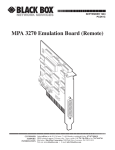 MPA 3270 Emulation Board (Remote)