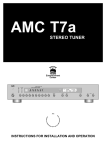 AMC T7a USER MANUAL