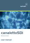 canalettoSDi user manual