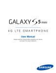 Samsung Galaxy S5 Mini User Manual