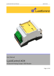User Manual LucidControl AO4 USB Analog Output Module