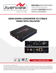 HDMI DOWN CONVERTER TO CVBS/S- VIDEO WITH