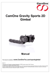 CamOne Gravity Sports 2D Gimbal Manual