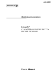 LBI-39056 - EDACS C3 MAESTRO CONSOLE SYSTEM EDITOR