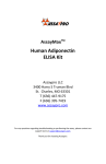 AssayMaxTM Human Adiponectin ELISA Kit