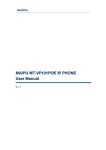 MAIPU MT-VP101POE IP PHONE User Manual