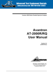 Avantron AT-2000R/RQ User Manual