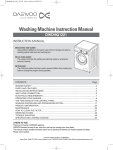 Washing Machine Instruction Manual