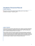 Academic Personnel Recruit - Computing & Communications