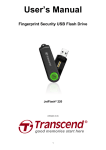User`s Manual Fingerprint Security USB Flash Drive