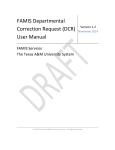 (DCR) User Manual - The Texas A&M University System