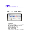 DSTS-5A/2C User`s Manual - Electronic Devices, Inc.