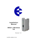 Installation Manual 905U-L Wireless I/O