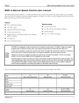 MSC-4 Manual Speed Control user manual