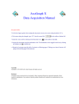 AxoGraph X Data Acquisition Manual