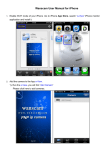 Wanscam User Manual for iPhone 20130719