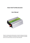 Smart Grid Tie Microinverter User Manual