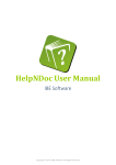 HelpNDoc User Manual