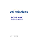 DGPS MAX Reference Manual