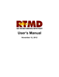 RTMD Users Guide