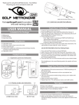 Golf Metronome-Tour Edition User Manual - EyeLine Golf