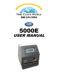 USER MANUAL - Time Clock World