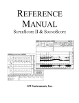 SoundScope Reference Manual