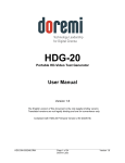 HDG-20 Manual