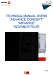 Technical Manual Advance Plus Ovens