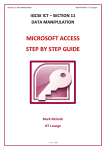 MICROSOFT ACCESS STEP BY STEP GUIDE
