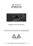 User Manual for - Phaedrus Audio