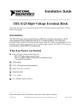 TBX-1325 High-Voltage Terminal Block Installation Guide