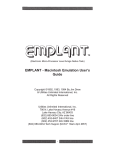 EMPLANT - Macintosh Emulation User`s Guide