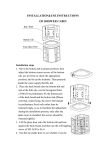 installation&use instructions of shower cabin