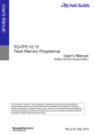 PG-FP5 V2.13 Flash Memory Programmer User`s Manual RH850