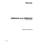 DMM4040 and DMM4050 Digital Multimeter Programmer