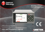 SI3300 user and installation manual