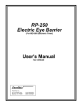 User`s Manual RP-250 Electric Eye Barrier