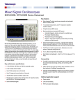 MSO4000B, DPO4000B Series Mixes Signal