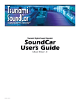 Tsunami SoundCar User`s Guide